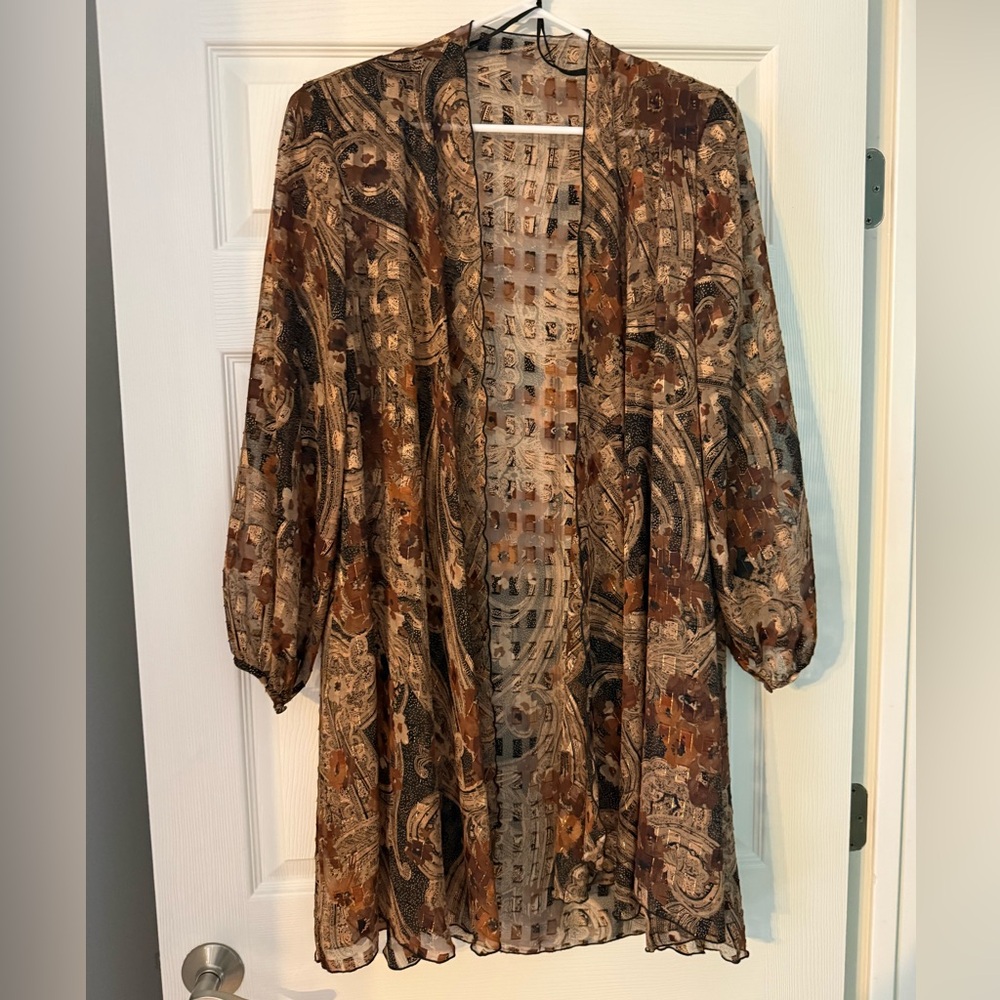Vintage circa 1980s throw or mini wrap dress